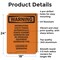 Signmission Interrupting Utility Power Automatically OSHA Warning Sign, Aluminum, 18in W x 24in L, 2PK OS-2PACK-WS-A-1824-V-13264 - alternate 5